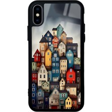 Spoyi iPhone x - Xs Stacked Realities Tasarımlı Glossy Telefon Kılıfı