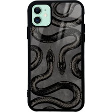 Spoyi iPhone 11 Snake Tasarımlı Glossy Telefon Kılıfı