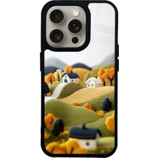 Spoyi iPhone 15 Pro Woolen Horizon Tasarımlı Glossy Telefon Kılıfı