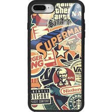 Spoyi Retro Marka Tasarımlı Glossy Silikon Telefon Kılıfı Iphone 7 Plus - 8 Plus Dönüşümlü Özellikler