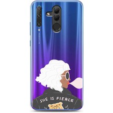 Spoyi Honor 20 Lite Fierce Tasarımlı Süper Şeffaf Telefon Kılıfı