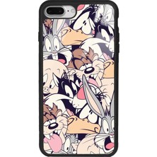 Spoyi Iphone 7 Plus - 8 Plus Disney Character Tasarımlı Glossy Telefon Kılıfı