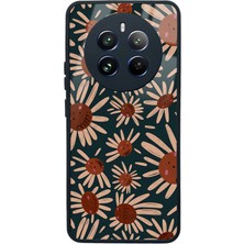 Spoyi Oppo Realme 12 Retro Daisy Tasarımlı Glossy Telefon Kılıfı
