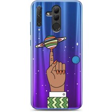 Spoyi Honor 20 Lite Jüpiter Tasarımlı Süper Şeffaf Telefon Kılıfı