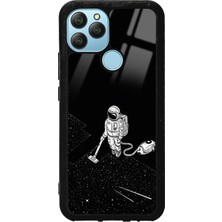 Spoyi Gm 21 Astronot Tatiana Tasarımlı Glossy Telefon Kılıfı