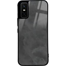 Spoyi Infinix Gt 30 Pro Gri Mermer Tasarımlı Glossy Telefon Kılıfı