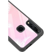 Spoyi Huawei Y9 Prime Beyaz Palmiye Tasarımlı Glossy Telefon Kılıfı
