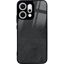 Spoyi Oppo Reno 14 Siyah Mermer Tasarımlı Glossy Telefon Kılıfı