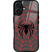 Spoyi iPhone 16 Spider Tasarımlı Glossy Telefon Kılıfı