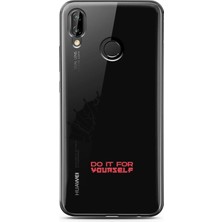 Spoyi Huawei P20 Lite Yelpaze Tasarımlı Süper Şeffaf Telefon Kılıfı