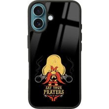 Spoyi iPhone 16 Say Your Prayers Tasarımlı Glossy Telefon Kılıfı