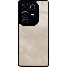 Spoyi Infinix Note 50 Pro Süt Kahvesi Mermer Tasarımlı Glossy Telefon Kılıfı