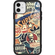 Spoyi Iphone 11 Retro Marka Tasarımlı Glossy Telefon Kılıfı