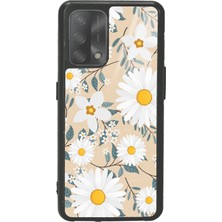 Spoyi Oppo A74 Büyük Papatya Tasarımlı Glossy Telefon Kılıfı