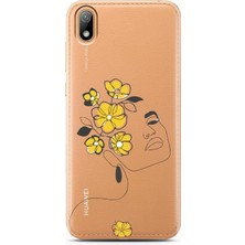 Spoyi Huawei Y5 2019 Headflow Tasarımlı Süper Şeffaf Telefon Kılıfı
