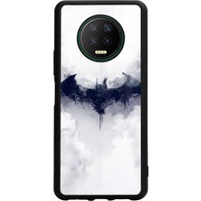 Spoyi Infinix Note 7 Beyaz Batman Tasarımlı Glossy Telefon Kılıfı