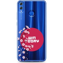 Spoyi Honor 8x Sakura Today Tasarımlı Süper Şeffaf Telefon Kılıfı