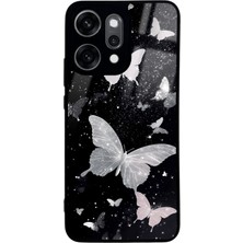 Spoyi Oppo Reno 14 Pro Kelebek Tasarımlı Glossy Telefon Kılıfı