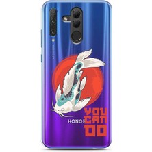 Spoyi Honor 20 Lite Wild Fish Tasarımlı Süper Şeffaf Telefon Kılıfı
