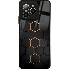 Spoyi Omix X7 Yellow Carbon Tasarımlı Glossy Telefon Kılıfı
