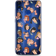 Spoyi Honor 8c Disney Girls Tasarımlı Süper Şeffaf Telefon Kılıfı