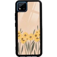 Spoyi Oppo Real Me C11 Watercolor Sunflower Tasarımlı Glossy Telefon Kılıfı