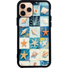 Spoyi iPhone 11 Pro Deniz Mozaiği Tasarımlı Glossy Telefon Kılıfı