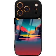 Spoyi iPhone 17 Pro Günbatımı Tasarımlı Glossy Telefon Kılıfı