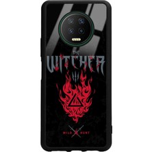 Spoyi Infinix Note 7 Witcher 3 Fire Tasarımlı Glossy Telefon Kılıfı