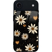 Spoyi iPhone 17 Air Midnight Daisies Tasarımlı Glossy Telefon Kılıfı