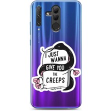 Spoyi Honor 20 Lite Mezar Taşı Tasarımlı Süper Şeffaf Telefon Kılıfı