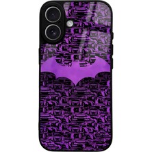 Spoyi iPhone 17 Lila Batman Tasarımlı Glossy Telefon Kılıfı