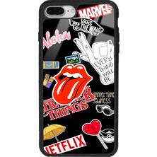 Spoyi Iphone 7 Plus - 8 Plus Sticker Tasarımlı Glossy Telefon Kılıfı