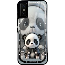 Spoyi Infinix Gt 30 Pro White Lucky Panda Tasarımlı Glossy Telefon Kılıfı