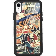 Spoyi Iphone Xr Retro Marka Tasarımlı Glossy Telefon Kılıfı