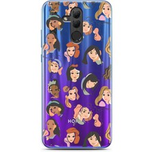 Spoyi Honor 20 Lite Disney Girls Tasarımlı Süper Şeffaf Telefon Kılıfı