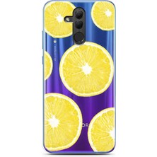 Spoyi Honor 20 Lite Lemons Tasarımlı Süper Şeffaf Telefon Kılıfı