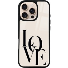 Spoyi iPhone 16 Pro Love Tasarımlı Glossy Telefon Kılıfı