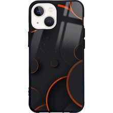 Spoyi iPhone 13 Mini Sinirsel Halkalar Tasarımlı Glossy Telefon Kılıfı