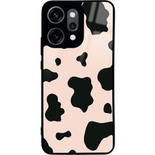 Spoyi Oppo Reno 14 Pro Pink Milky Tasarımlı Glossy Telefon Kılıfı