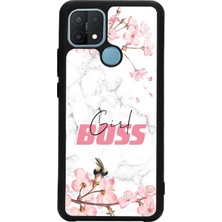 Spoyi Oppo A15 - A15S Sakura Girl Boss Tasarımlı Glossy Telefon Kılıfı