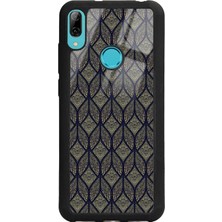 Spoyi Huawei Y6 (2019) Yaprak Motif Tasarımlı Glossy Telefon Kılıfı