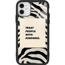 Spoyi Iphone 11 Zebra Motto Tasarımlı Glossy Silikon Telefon Kılıfı Dönüşümlü Özellikler ile Koruma