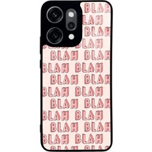 Spoyi Oppo Reno 14 Pro Blah Blah Tasarımlı Glossy Telefon Kılıfı