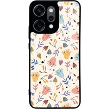 Spoyi Oppo Reno 14 Pro Beyaz Bindanlı Tasarımlı Glossy Telefon Kılıfı