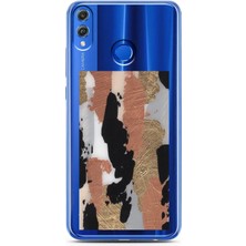 Spoyi Honor 8x Wall Tasarımlı Süper Şeffaf Telefon Kılıfı