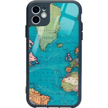 Spoyi Iphone 11 Atlantic Map Tasarımlı Glossy Telefon Kılıfı
