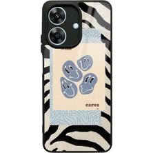 Spoyi Oppo Realme Note 60 Zebra Emoji Tasarımlı Glossy Telefon Kılıfı