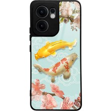 Spoyi Oppo Reno 13F Koi Balığı Tasarımlı Glossy Telefon Kılıfı