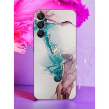 Spoyi Samsung A55 Duman Mermer Tasarımlı Şeffaf Telefon Kılıfı